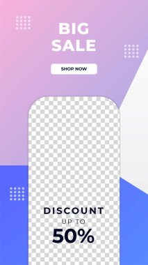 İndirimli indirimli pankart tasarımı sosyal medya şablonu. Sosyal medya iletileri, web sayfası, cep telefonu için dinamik modern sıvı satışı afişleri. Satış afişi şablonu tasarımı özel teklif seti.