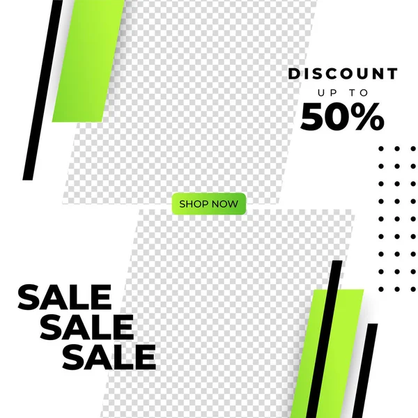 Sale Special Offer Discount Social Media Template Dynamic Modern Sale — Stock Vector