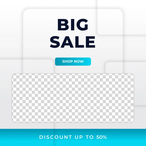 Sale Korting Verkoop Banner Ontwerp Social Media Sjabloon Set Dynamische — Stockvector