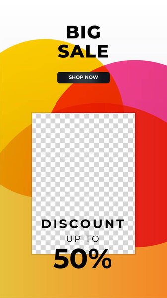Sale discount sale banner design social media template. Set of dynamic modern fluid sale banners for social media post stories, web page, mobile phone. Sale banner template design special offer set.
