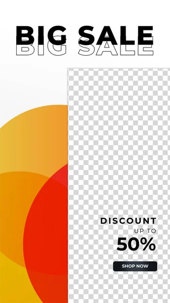Försäljning Rabatt Försäljning Banner Design Sociala Medier Mall Uppsättning Dynamiska — Stock vektor