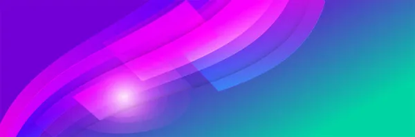 Moderne Dégradé Vibrant Bleu Vert Rose Violet Fond Bannière Abstrait — Image vectorielle