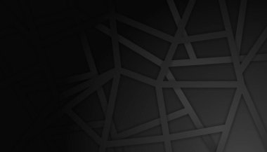Web şablonlu modern siyah soyut arkaplan. Dinamik ve soyut hipster geometrik arkaplan posteri. Gelecekçi teknoloji ağı Vektör illüstrasyon dokusu tasarımı, poster, afiş.