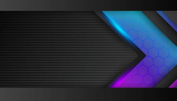 現代の青紫色の鮮やかなグラデーション抽象的な矢印の背景 概要ダイナミックなヒップスター幾何学的背景ポスター 未来技術ネットワーク ベクターイラストテクスチャデザイン バナー — ストックベクタ