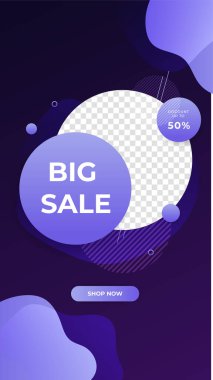 Modern mor satış hikayeleri tasarım arka planı. Flaş satış, Noel, Sevgililer Günü, yeni yıl, yaz indirimi. Sosyal medya, sunum, el ilanı, poster, davetiye, internet reklamları için uygun.