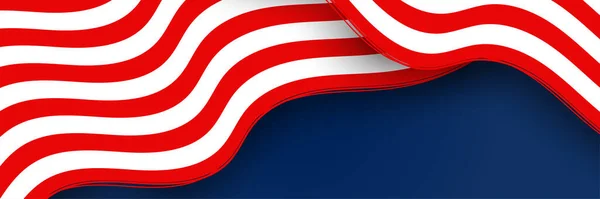 Американський Синій Червоний Національний Прапор Національним Прапором Простором Тексту Незалежність — стоковий вектор