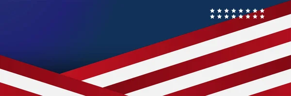 Американський Синій Червоний Прапор Фоновий Шаблон Американський Національний Прапор Національним — стоковий вектор