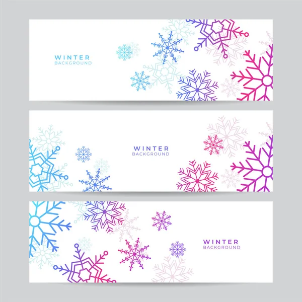 Natal Azul Rosa Roxo Fundo Branco Com Neve Cartão Natal — Vetor de Stock
