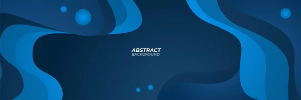 Moderne Abstrait Fond Bannière Bleu Marine Foncé Illustration Vectorielle Abstraite — Image vectorielle