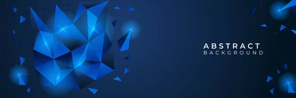Современный Абстрактный Темно Синий Баннер Фон Векторный Абстрактный Графический Дизайн — стоковый вектор