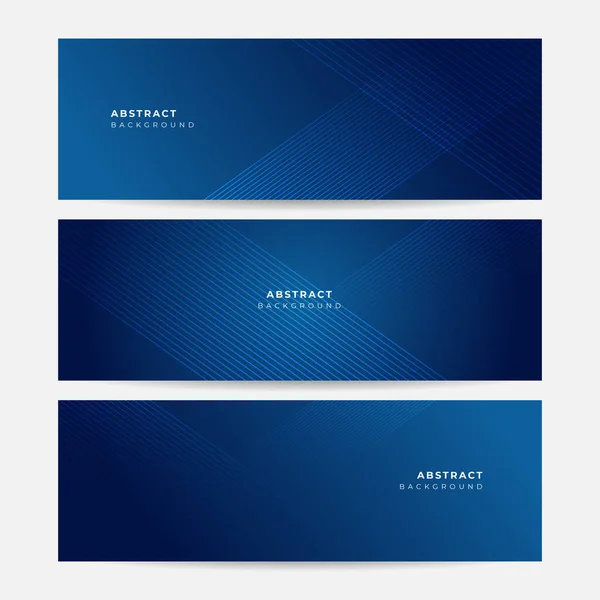 Moderner Dunkelmarineblauer Bannerhintergrund Vektor Abstrakt Grafik Design Banner Muster Hintergrund — Stockvektor