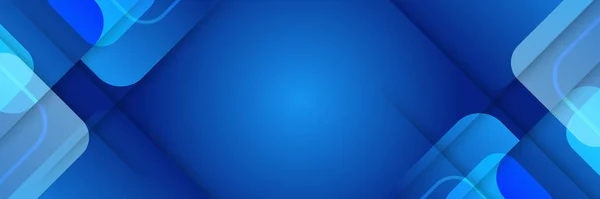 Moderne Abstrait Fond Bannière Bleu Marine Foncé Modèle Vectoriel Abstrait — Image vectorielle