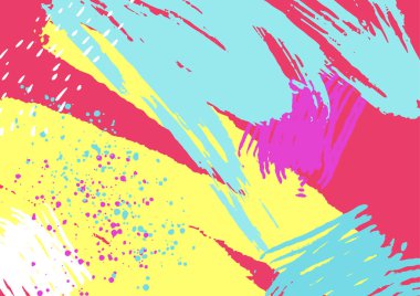 Asgari parlak toprak tonlu renkli vektör suluboya fırça arka plan tasarım elementleri