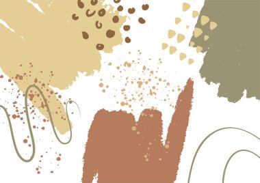 Rengarenk, organik şekilli, dünya renginde fırça boyası arka plan