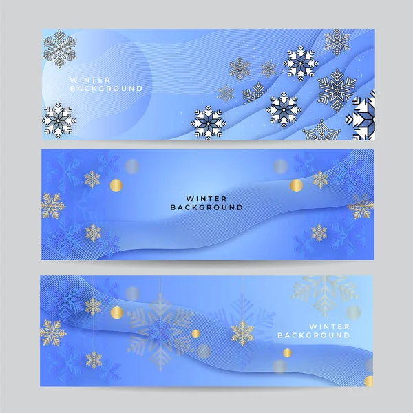 Seamless Snowflake Border Festive Decoration Isolated White Background Merry Christmas — Stock Vector