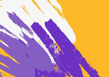 Fırça darbeleri ve karalamalarla soyut renkli arka plan. Soyut minimal organik memphis tarzı.