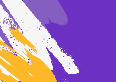 Fırça darbeleri ve karalamalarla soyut renkli arka plan. Soyut minimal organik memphis tarzı.