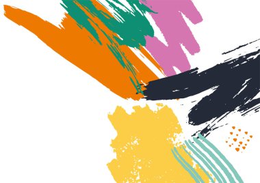 Çıplak pastel renklerde organik soyut şekillere sahip modern tarz şablon. Güzellik markası tasarımı için tarafsız bir arkaplan. Güzellik markası tasarımı için çağdaş kolaj. Vektör İllüstrasyonu