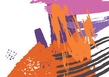 El çizimi dokuları olan soyut organik arka plan, memphis tarzı. Moda el çizimleri, lekeler, fırça darbeleri ile soyut sanatsal kusursuz desen.