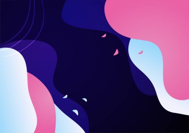 Modern koyu mavi soyut dalga arkaplanı. İş dünyası, şirket, kurum, parti, şenlik, seminer ve görüşmeler için uygun.