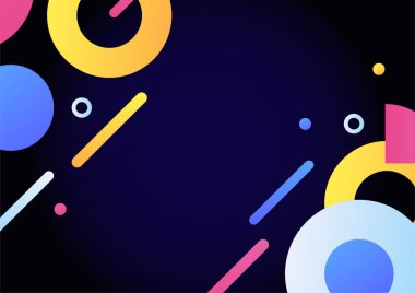 Modern basit geometrik renkli soyut arkaplan. İş dünyası, şirket, kurum, parti, şenlik, seminer ve görüşmeler için uygun.