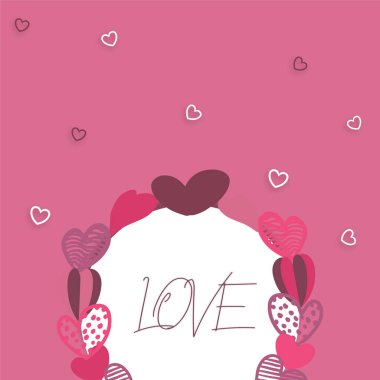 Sevgililer Günü tebrik kartı şablonunuz kutlu olsun. Moda soyut kare sanat şablonları. Sosyal medya paylaşımları, mobil uygulamalar, afişler tasarımı ve İnternet / İnternet reklamları için elverişli.