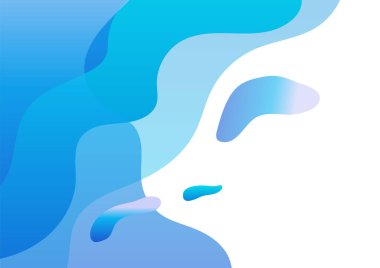 Modern soyut mavi dalga arka plan