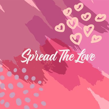 Sevgililer günün kutlu olsun. Moda soyut kare sanat şablonları. Sosyal medya paylaşımları, mobil uygulamalar, afişler tasarımı ve İnternet / İnternet reklamları için elverişli.