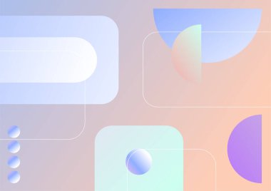 Modern soyut geometrik bauhaus arkaplanı. Vektör soyut grafik tasarım pankart şablonu.