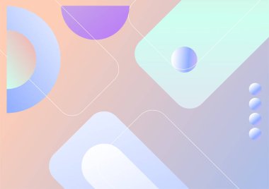 Modern soyut geometrik bauhaus arkaplanı. Vektör soyut grafik tasarım pankart şablonu.