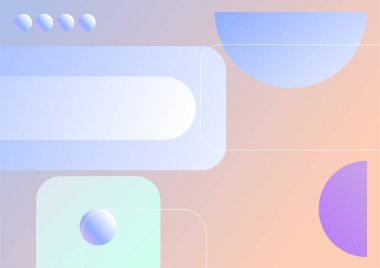 Modern soyut geometrik bauhaus arkaplanı. Vektör soyut grafik tasarım pankart şablonu.