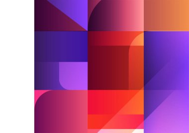 Vektör geometrik soyut arkaplan, Flyer, sunum, broşür, pankart, poster tasarımı.