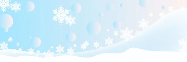 원활한 눈송이 테두리 인사말 엽서에 크리스마스 디자인에 장식입니다 일러스트 크리스마스 — 스톡 벡터