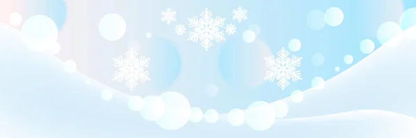 Bordure Sans Flocon Neige Décoration Festive Isolée Sur Fond Blanc — Image vectorielle