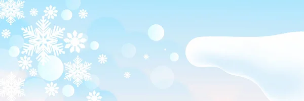 Безшовна Облямівка Сніжинки Святкові Прикраси Ізольовані Білому Тлі Веселий Різдвяний — стоковий вектор