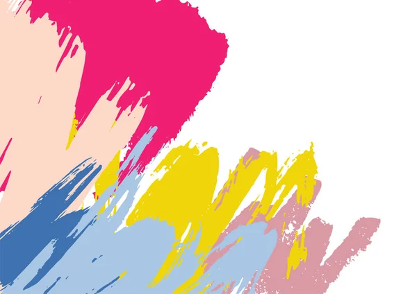 Fond Coloré Abstrait Avec Coups Pinceau Griffes — Image vectorielle