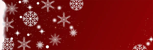 Belle Bannière Hiver Noël Avec Espace Texte — Image vectorielle