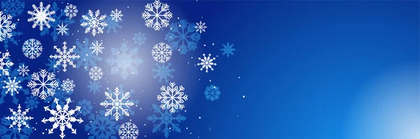 2022 Winter Christmas Banner Mit Schneeflocken Frohe Weihnachten Und Einen — Stockvektor