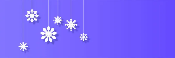 Kar Taneli Kış Noel Afişi Mutlu Noeller Mutlu Yıllar 2022 — Stok Vektör