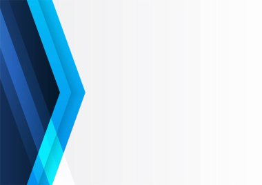 Şirket kavramına sahip modern mavi beyaz soyut sunum arkaplanı