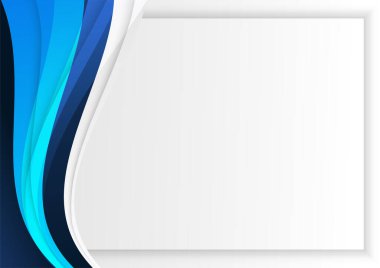 Şirket kavramına sahip modern mavi beyaz soyut sunum arkaplanı