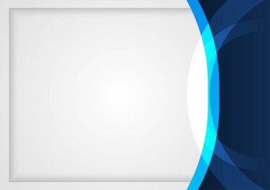 Şirket kavramına sahip modern mavi beyaz soyut sunum arkaplanı