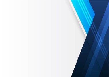 Şirket kavramına sahip modern mavi beyaz soyut sunum arkaplanı