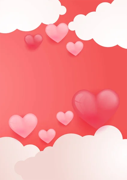 Tarjetas San Valentín Ilustración Vectorial Diseño Para Días Especiales Día — Vector de stock