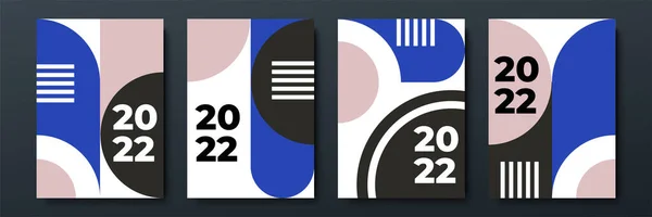 2022 Vorlage Design Mit Kopierraum Starke Typografie Bunt Und Leicht — Stockvektor