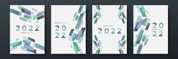 Cover Design Von 2022 Frohes Neues Jahr Starke Typografie Bunt — Stockvektor