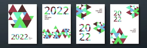 2022年模板设计与复制空间 很强的排版能力色彩斑斓 容易记忆 品牌设计 投资组合 — 图库矢量图片
