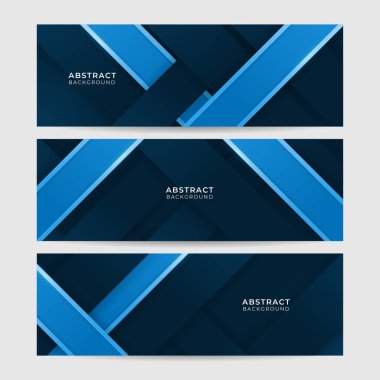 Açık Mavi Soyut Çizgiler Geniş Sancak Tasarımı Arkaplanı