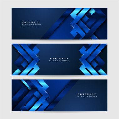 Açık Mavi Soyut Geometrik Geniş Sancak Tasarımı Arkaplanı