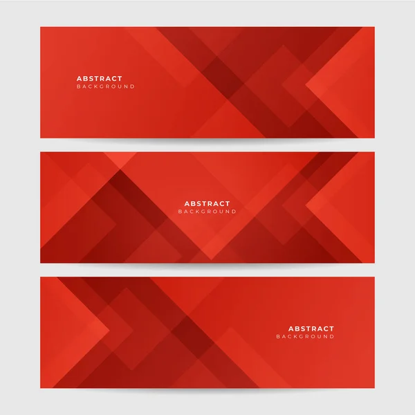 Gradient Transparent Rot Abstrakt Memphis Geometrische Breite Banner Design Hintergrund — Stockvektor